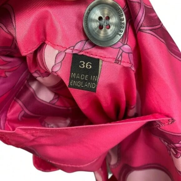 Burberry Prorsum Pink Silk Trench Coat - Picture 4 of 4